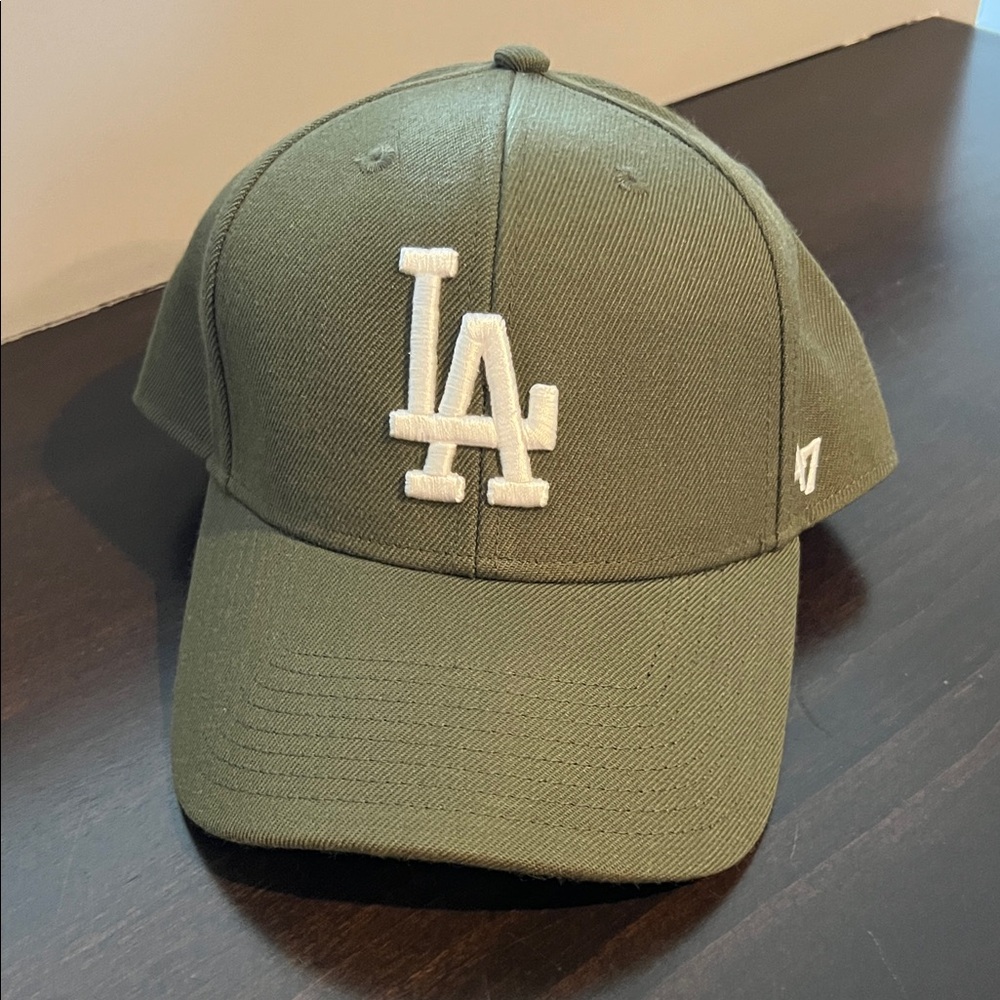 NWOT * 47 Brand Los Angeles Dodgers Olive Green MLB Cap